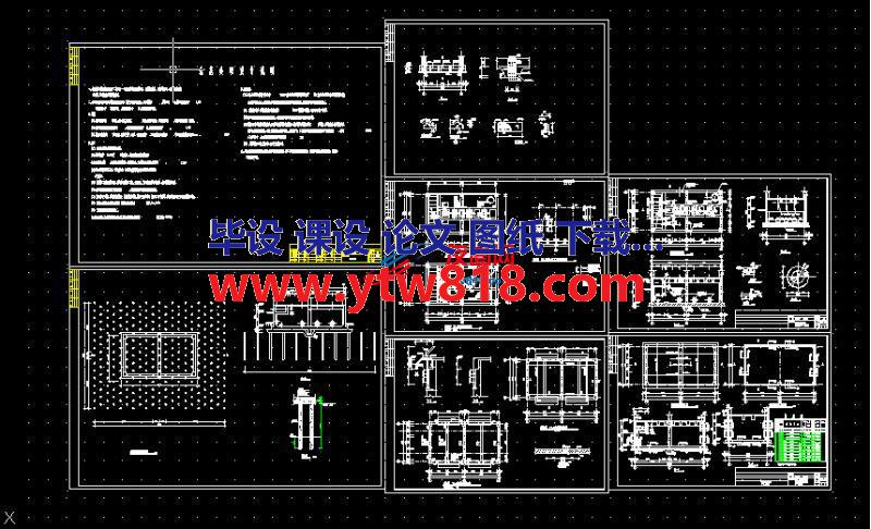 一万吨污水厂污泥泵站结构施工图