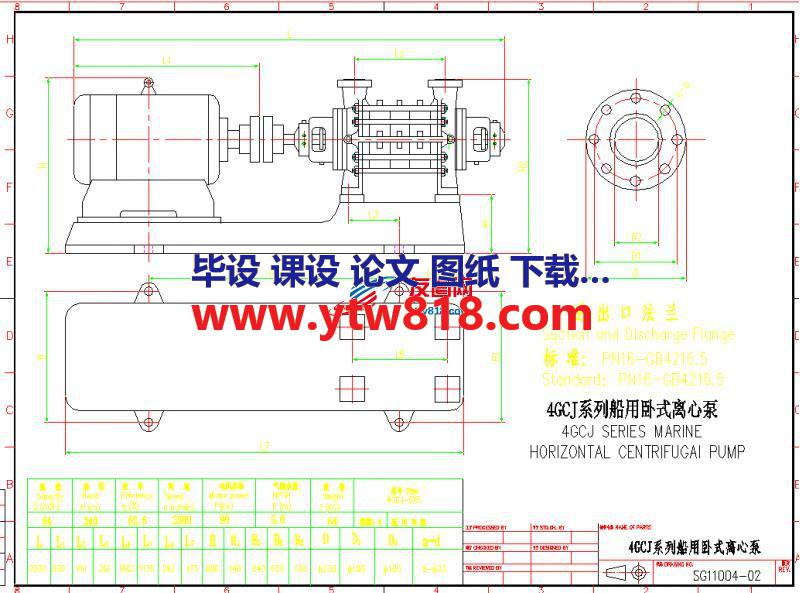 4GCJ系列船用卧式离心泵