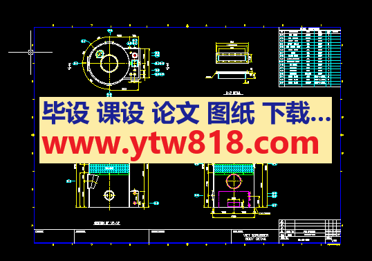 废气处理(洗涤塔)工艺设备设计图