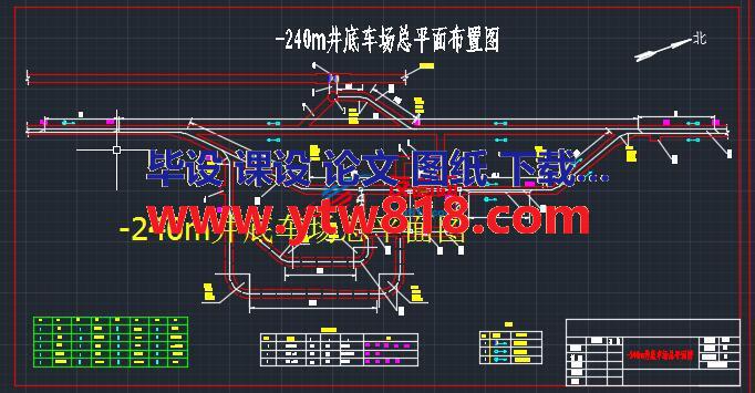 -240m井底车场总平面图