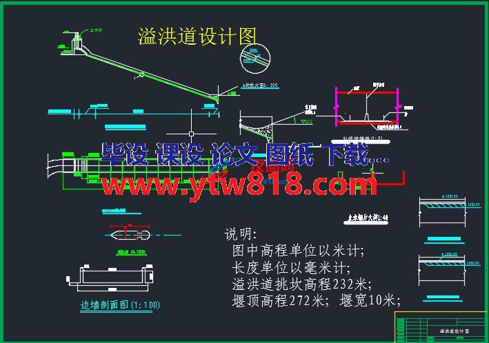 溢洪道设计图