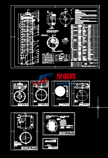 吸收塔全套CAD图纸