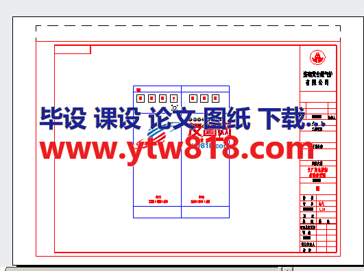 主厂房电控柜盘面布置图