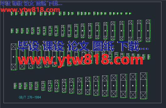 深沟球轴承全系列尺寸图