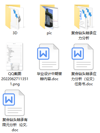 复合钻头轴承应力分析(SolidWorks+说明书+分析图片)