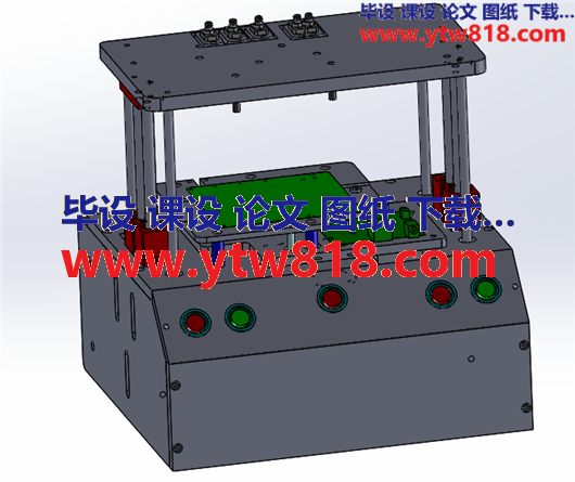 双气缸下压PCB排针实插治具