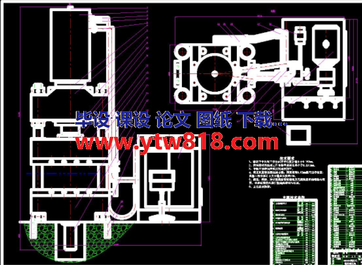 2000KN四柱式通用液压机设计（毕业论文+CAD图纸+开题报告）