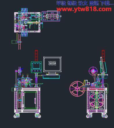 自动包装检测机CAD图纸